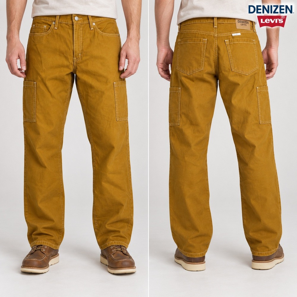 Denizen Levi's Utility Pants Mens 29x30 90sLoose Straight Carpenter Canvas